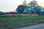 SLSF 701 (GP35) leads SD45's 927 & 941 on train # 131 